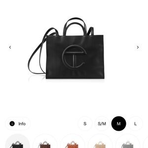 Telfar Medium Black Shopping Bag